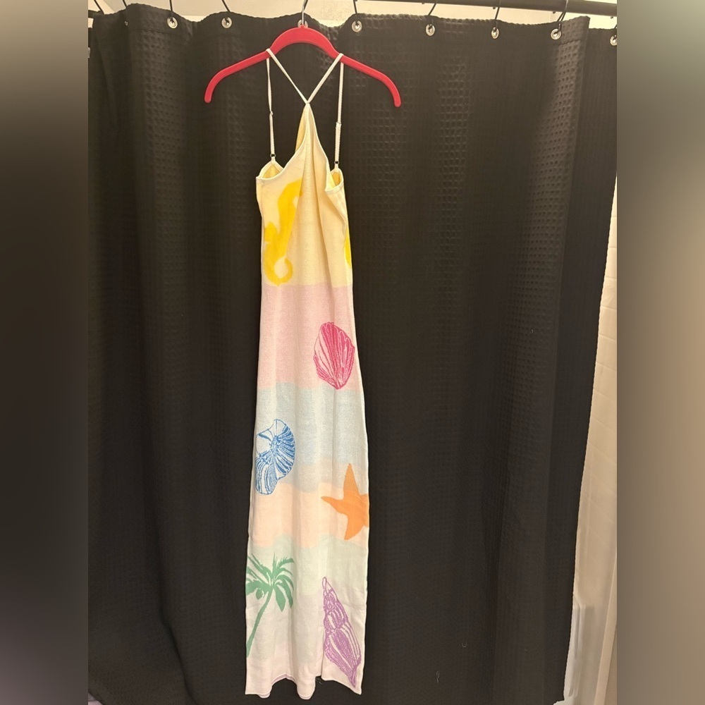 Anthropologie Capittana Barbra Halter Midi Dress Multicolor M/L NWT - Picture 4 of 6